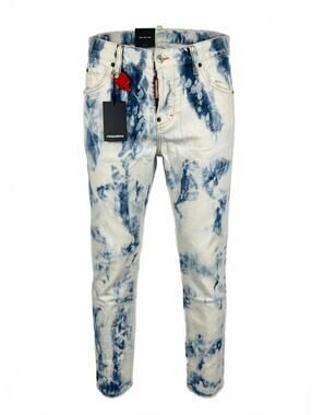 Dsquared2 Cool Girl Jean Tie-Dye Bleach IT38 Runs Large NWT S75LB0130
